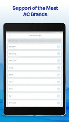 AC Universal Remote Control android App screenshot 1